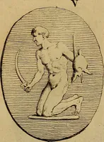 An illustration from Recueil d'antiquités égyptiennes, étrusques, greques et romaines (1752)