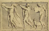 An illustration from Recueil d'antiquités égyptiennes, étrusques, greques et romaines (1752)