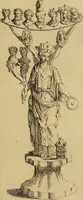 An illustration from Recueil d'antiquités égyptiennes, étrusques, greques et romaines (1752)