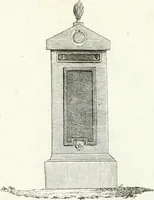 An illustration from Recueil de dessins d'une execution peu dispendieuse : contenans des plans de petites maisons de campagne, petits pavillons de jardins, temples, hermitages, chaumieres, monumens, obélisques, ruines, portails, portes, grilles, bancs de jardins, chaises, volieres, gondoles, ponts, etc. : ouvrage intéressant pour cette classes d'amateurs, qui sans faire de grandes dépenses, sont pourtant bien aises d'embellir leurs jardins d'ornamens nouveaux et pleins de goût (1805)