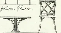 Picture 137 of 140 from Recueil de dessins d'une execution peu dispendieuse : contenans des plans de petites maisons de campagne, petits pavillons de jardins, temples, hermitages, chaumieres, monumens, obélisques, ruines, portails, portes, grilles, bancs de jardins, chaises, volieres, gondoles, ponts, etc. : ouvrage intéressant pour cette classes d'amateurs, qui sans faire de grandes dépenses, sont pourtant bien aises d'embellir leurs jardins d'ornamens nouveaux et pleins de goût (1805), leaf 74