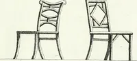 An illustration from Recueil de dessins d'une execution peu dispendieuse : contenans des plans de petites maisons de campagne, petits pavillons de jardins, temples, hermitages, chaumieres, monumens, obélisques, ruines, portails, portes, grilles, bancs de jardins, chaises, volieres, gondoles, ponts, etc. : ouvrage intéressant pour cette classes d'amateurs, qui sans faire de grandes dépenses, sont pourtant bien aises d'embellir leurs jardins d'ornamens nouveaux et pleins de goût (1805)