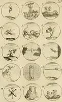 Picture 55 of 243 from Recueil d'emblêmes, devises, medailles, et figures hieroglyphiques, au nombre de plus de douze cent, avec leurs explications : accompagné de plus de deux mille chiffres fleuronnez simples, doubles & triples ... : cet ouvrage qui est enrichy de deux cens cinquante planches en taille-douce, est très-utile aux graveurs, peintres, sculpteurs, orfevres, brodeurs, serruriers & à tous ceux qui travaillent au dessein (1724), leaf 115