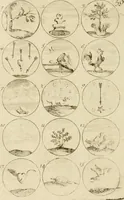 An illustration from Recueil d'emblêmes, devises, medailles, et figures hieroglyphiques, au nombre de plus de douze cent, avec leurs explications : accompagné de plus de deux mille chiffres fleuronnez simples, doubles & triples ... : cet ouvrage qui est enrichy de deux cens cinquante planches en taille-douce, est très-utile aux graveurs, peintres, sculpteurs, orfevres, brodeurs, serruriers & à tous ceux qui travaillent au dessein (1724)