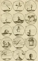 Picture 62 of 243 from Recueil d'emblêmes, devises, medailles, et figures hieroglyphiques, au nombre de plus de douze cent, avec leurs explications : accompagné de plus de deux mille chiffres fleuronnez simples, doubles & triples ... : cet ouvrage qui est enrichy de deux cens cinquante planches en taille-douce, est très-utile aux graveurs, peintres, sculpteurs, orfevres, brodeurs, serruriers & à tous ceux qui travaillent au dessein (1724), leaf 130