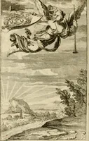 An illustration from Recueil d'emblêmes, devises, medailles, et figures hieroglyphiques, au nombre de plus de douze cent, avec leurs explications : accompagné de plus de deux mille chiffres fleuronnez simples, doubles & triples ... : cet ouvrage qui est enrichy de deux cens cinquante planches en taille-douce, est très-utile aux graveurs, peintres, sculpteurs, orfevres, brodeurs, serruriers & à tous ceux qui travaillent au dessein (1724)