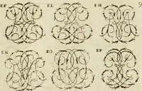 An illustration from Recueil d'emblêmes, devises, medailles, et figures hieroglyphiques, au nombre de plus de douze cent, avec leurs explications : accompagné de plus de deux mille chiffres fleuronnez simples, doubles & triples ... : cet ouvrage qui est enrichy de deux cens cinquante planches en taille-douce, est très-utile aux graveurs, peintres, sculpteurs, orfevres, brodeurs, serruriers & à tous ceux qui travaillent au dessein (1724)