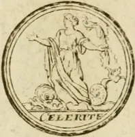 An illustration from Recueil d'emblêmes, devises, medailles, et figures hieroglyphiques, au nombre de plus de douze cent, avec leurs explications : accompagné de plus de deux mille chiffres fleuronnez simples, doubles & triples ... : cet ouvrage qui est enrichy de deux cens cinquante planches en taille-douce, est très-utile aux graveurs, peintres, sculpteurs, orfevres, brodeurs, serruriers & à tous ceux qui travaillent au dessein (1724)