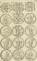 An illustration from Recueil d'emblêmes, devises, medailles, et figures hieroglyphiques, au nombre de plus de douze cent, avec leurs explications : accompagné de plus de deux mille chiffres fleuronnez simples, doubles & triples ... : cet ouvrage qui est enrichy de deux cens cinquante planches en taille-douce, est très-utile aux graveurs, peintres, sculpteurs, orfevres, brodeurs, serruriers & à tous ceux qui travaillent au dessein (1724)