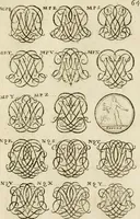 Picture 137 of 243 from Recueil d'emblêmes, devises, medailles, et figures hieroglyphiques, au nombre de plus de douze cent, avec leurs explications : accompagné de plus de deux mille chiffres fleuronnez simples, doubles & triples ... : cet ouvrage qui est enrichy de deux cens cinquante planches en taille-douce, est très-utile aux graveurs, peintres, sculpteurs, orfevres, brodeurs, serruriers & à tous ceux qui travaillent au dessein (1724), leaf 222