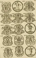Picture 150 of 243 from Recueil d'emblêmes, devises, medailles, et figures hieroglyphiques, au nombre de plus de douze cent, avec leurs explications : accompagné de plus de deux mille chiffres fleuronnez simples, doubles & triples ... : cet ouvrage qui est enrichy de deux cens cinquante planches en taille-douce, est très-utile aux graveurs, peintres, sculpteurs, orfevres, brodeurs, serruriers & à tous ceux qui travaillent au dessein (1724), leaf 235