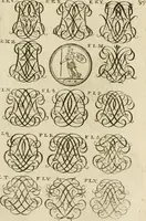 Picture 157 of 243 from Recueil d'emblêmes, devises, medailles, et figures hieroglyphiques, au nombre de plus de douze cent, avec leurs explications : accompagné de plus de deux mille chiffres fleuronnez simples, doubles & triples ... : cet ouvrage qui est enrichy de deux cens cinquante planches en taille-douce, est très-utile aux graveurs, peintres, sculpteurs, orfevres, brodeurs, serruriers & à tous ceux qui travaillent au dessein (1724), leaf 242