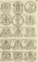 Picture 163 of 243 from Recueil d'emblêmes, devises, medailles, et figures hieroglyphiques, au nombre de plus de douze cent, avec leurs explications : accompagné de plus de deux mille chiffres fleuronnez simples, doubles & triples ... : cet ouvrage qui est enrichy de deux cens cinquante planches en taille-douce, est très-utile aux graveurs, peintres, sculpteurs, orfevres, brodeurs, serruriers & à tous ceux qui travaillent au dessein (1724), leaf 248