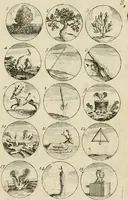 An illustration from Recueil d'emblêmes, devises, medailles, et figures hieroglyphiques, au nombre de plus de douze cent, avec leurs explications : accompagné de plus de deux mille chiffres fleuronnez simples, doubles & triples ... : cet ouvrage qui est enrichy de deux cens cinquante planches en taille-douce, est très-utile aux graveurs, peintres, sculpteurs, orfevres, brodeurs, serruriers & à tous ceux qui travaillent au dessein (1724)