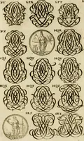 Picture 188 of 243 from Recueil d'emblêmes, devises, medailles, et figures hieroglyphiques, au nombre de plus de douze cent, avec leurs explications : accompagné de plus de deux mille chiffres fleuronnez simples, doubles & triples ... : cet ouvrage qui est enrichy de deux cens cinquante planches en taille-douce, est très-utile aux graveurs, peintres, sculpteurs, orfevres, brodeurs, serruriers & à tous ceux qui travaillent au dessein (1724), leaf 273