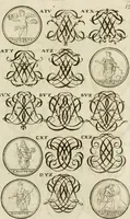 An illustration from Recueil d'emblêmes, devises, medailles, et figures hieroglyphiques, au nombre de plus de douze cent, avec leurs explications : accompagné de plus de deux mille chiffres fleuronnez simples, doubles & triples ... : cet ouvrage qui est enrichy de deux cens cinquante planches en taille-douce, est très-utile aux graveurs, peintres, sculpteurs, orfevres, brodeurs, serruriers & à tous ceux qui travaillent au dessein (1724)