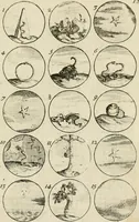 Picture 14 of 243 from Recueil d'emblêmes, devises, medailles, et figures hieroglyphiques, au nombre de plus de douze cent, avec leurs explications : accompagné de plus de deux mille chiffres fleuronnez simples, doubles & triples ... : cet ouvrage qui est enrichy de deux cens cinquante planches en taille-douce, est très-utile aux graveurs, peintres, sculpteurs, orfevres, brodeurs, serruriers & à tous ceux qui travaillent au dessein (1724), leaf 34