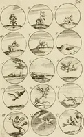 Picture 32 of 243 from Recueil d'emblêmes, devises, medailles, et figures hieroglyphiques, au nombre de plus de douze cent, avec leurs explications : accompagné de plus de deux mille chiffres fleuronnez simples, doubles & triples ... : cet ouvrage qui est enrichy de deux cens cinquante planches en taille-douce, est très-utile aux graveurs, peintres, sculpteurs, orfevres, brodeurs, serruriers & à tous ceux qui travaillent au dessein (1724), leaf 70