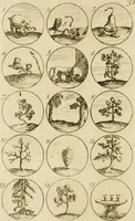 An illustration from Recueil d'emblêmes, devises, medailles, et figures hieroglyphiques, au nombre de plus de douze cent, avec leurs explications : accompagné de plus de deux mille chiffres fleuronnez simples, doubles & triples ... : cet ouvrage qui est enrichy de deux cens cinquante planches en taille-douce, est très-utile aux graveurs, peintres, sculpteurs, orfevres, brodeurs, serruriers & à tous ceux qui travaillent au dessein (1724)