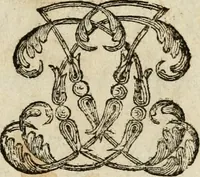 An illustration from Recueil d'emblêmes, devises, medailles, et figures hieroglyphiques, au nombre de plus de douze cent, avec leurs explications : accompagné de plus de deux mille chiffres fleuronnez simples, doubles & triples ... : cet ouvrage qui est enrichy de deux cens cinquante planches en taille-douce, est très-utile aux graveurs, peintres, sculpteurs, orfevres, brodeurs, serruriers & à tous ceux qui travaillent au dessein (1724)