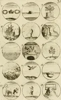 Picture 38 of 243 from Recueil d'emblêmes, devises, medailles, et figures hieroglyphiques, au nombre de plus de douze cent, avec leurs explications : accompagné de plus de deux mille chiffres fleuronnez simples, doubles & triples ... : cet ouvrage qui est enrichy de deux cens cinquante planches en taille-douce, est très-utile aux graveurs, peintres, sculpteurs, orfevres, brodeurs, serruriers & à tous ceux qui travaillent au dessein (1724), leaf 82
