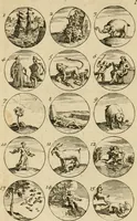 An illustration from Recueil d'emblêmes, devises, medailles, et figures hieroglyphiques : au nombre de plus de douze cent, avec leurs explications, accompagné de plus de deux mille chiffres fleuronnez simples, doubles & triples, d'une maniere nouvelle & fort curieuse pour tous les noms imaginable : avec les tenants, supports, & cimiers servans aux ornemens des armes ... (1696)