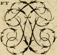 An illustration from Recueil d'emblêmes, devises, medailles, et figures hieroglyphiques : au nombre de plus de douze cent, avec leurs explications, accompagné de plus de deux mille chiffres fleuronnez simples, doubles & triples, d'une maniere nouvelle & fort curieuse pour tous les noms imaginable : avec les tenants, supports, & cimiers servans aux ornemens des armes ... (1696)