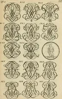Picture 137 of 241 from Recueil d'emblêmes, devises, medailles, et figures hieroglyphiques : au nombre de plus de douze cent, avec leurs explications, accompagné de plus de deux mille chiffres fleuronnez simples, doubles & triples, d'une maniere nouvelle & fort curieuse pour tous les noms imaginable : avec les tenants, supports, & cimiers servans aux ornemens des armes ... (1696), leaf 230
