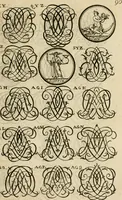 Picture 161 of 241 from Recueil d'emblêmes, devises, medailles, et figures hieroglyphiques : au nombre de plus de douze cent, avec leurs explications, accompagné de plus de deux mille chiffres fleuronnez simples, doubles & triples, d'une maniere nouvelle & fort curieuse pour tous les noms imaginable : avec les tenants, supports, & cimiers servans aux ornemens des armes ... (1696), leaf 254