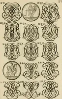 Picture 169 of 241 from Recueil d'emblêmes, devises, medailles, et figures hieroglyphiques : au nombre de plus de douze cent, avec leurs explications, accompagné de plus de deux mille chiffres fleuronnez simples, doubles & triples, d'une maniere nouvelle & fort curieuse pour tous les noms imaginable : avec les tenants, supports, & cimiers servans aux ornemens des armes ... (1696), leaf 262