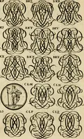 An illustration from Recueil d'emblêmes, devises, medailles, et figures hieroglyphiques : au nombre de plus de douze cent, avec leurs explications, accompagné de plus de deux mille chiffres fleuronnez simples, doubles & triples, d'une maniere nouvelle & fort curieuse pour tous les noms imaginable : avec les tenants, supports, & cimiers servans aux ornemens des armes ... (1696)