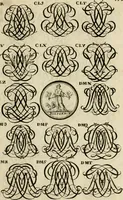 Picture 183 of 241 from Recueil d'emblêmes, devises, medailles, et figures hieroglyphiques : au nombre de plus de douze cent, avec leurs explications, accompagné de plus de deux mille chiffres fleuronnez simples, doubles & triples, d'une maniere nouvelle & fort curieuse pour tous les noms imaginable : avec les tenants, supports, & cimiers servans aux ornemens des armes ... (1696), leaf 276