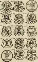 An illustration from Recueil d'emblêmes, devises, medailles, et figures hieroglyphiques : au nombre de plus de douze cent, avec leurs explications, accompagné de plus de deux mille chiffres fleuronnez simples, doubles & triples, d'une maniere nouvelle & fort curieuse pour tous les noms imaginable : avec les tenants, supports, & cimiers servans aux ornemens des armes ... (1696)