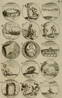 An illustration from Recueil d'emblêmes, devises, medailles, et figures hieroglyphiques, au nombre de plus de douze cent, avec leurs explications : accompagné de plus de deux mille chiffres fleuronnez simples, doubles & triples : d'une manière nouvelle & fort curieuse pour tous les noms imaginables : avec les tenants, supports, & cimiers servans aux ornemens des armes : cet ouvrage qui est enrichy de deux cens cinquante planches en taille-douce, est très-utile aux graveurs, peintres, sculpteurs, orfevres, brodeurs, serruriers, & à tous ceux qui travaillent au dessein (1724)