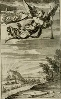 An illustration from Recueil d'emblêmes, devises, medailles, et figures hieroglyphiques, au nombre de plus de douze cent, avec leurs explications : accompagné de plus de deux mille chiffres fleuronnez simples, doubles & triples : d'une manière nouvelle & fort curieuse pour tous les noms imaginables : avec les tenants, supports, & cimiers servans aux ornemens des armes : cet ouvrage qui est enrichy de deux cens cinquante planches en taille-douce, est très-utile aux graveurs, peintres, sculpteurs, orfevres, brodeurs, serruriers, & à tous ceux qui travaillent au dessein (1724)