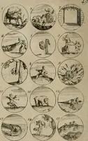 An illustration from Recueil d'emblêmes, devises, medailles, et figures hieroglyphiques, au nombre de plus de douze cent, avec leurs explications : accompagné de plus de deux mille chiffres fleuronnez simples, doubles & triples : d'une manière nouvelle & fort curieuse pour tous les noms imaginables : avec les tenants, supports, & cimiers servans aux ornemens des armes : cet ouvrage qui est enrichy de deux cens cinquante planches en taille-douce, est très-utile aux graveurs, peintres, sculpteurs, orfevres, brodeurs, serruriers, & à tous ceux qui travaillent au dessein (1724)