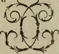An illustration from Recueil d'emblêmes, devises, medailles, et figures hieroglyphiques, au nombre de plus de douze cent, avec leurs explications : accompagné de plus de deux mille chiffres fleuronnez simples, doubles & triples : d'une manière nouvelle & fort curieuse pour tous les noms imaginables : avec les tenants, supports, & cimiers servans aux ornemens des armes : cet ouvrage qui est enrichy de deux cens cinquante planches en taille-douce, est très-utile aux graveurs, peintres, sculpteurs, orfevres, brodeurs, serruriers, & à tous ceux qui travaillent au dessein (1724)