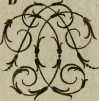 An illustration from Recueil d'emblêmes, devises, medailles, et figures hieroglyphiques, au nombre de plus de douze cent, avec leurs explications : accompagné de plus de deux mille chiffres fleuronnez simples, doubles & triples : d'une manière nouvelle & fort curieuse pour tous les noms imaginables : avec les tenants, supports, & cimiers servans aux ornemens des armes : cet ouvrage qui est enrichy de deux cens cinquante planches en taille-douce, est très-utile aux graveurs, peintres, sculpteurs, orfevres, brodeurs, serruriers, & à tous ceux qui travaillent au dessein (1724)