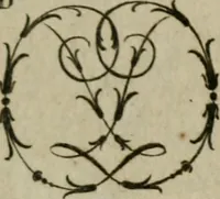 An illustration from Recueil d'emblêmes, devises, medailles, et figures hieroglyphiques, au nombre de plus de douze cent, avec leurs explications : accompagné de plus de deux mille chiffres fleuronnez simples, doubles & triples : d'une manière nouvelle & fort curieuse pour tous les noms imaginables : avec les tenants, supports, & cimiers servans aux ornemens des armes : cet ouvrage qui est enrichy de deux cens cinquante planches en taille-douce, est très-utile aux graveurs, peintres, sculpteurs, orfevres, brodeurs, serruriers, & à tous ceux qui travaillent au dessein (1724)