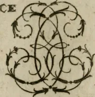 An illustration from Recueil d'emblêmes, devises, medailles, et figures hieroglyphiques, au nombre de plus de douze cent, avec leurs explications : accompagné de plus de deux mille chiffres fleuronnez simples, doubles & triples : d'une manière nouvelle & fort curieuse pour tous les noms imaginables : avec les tenants, supports, & cimiers servans aux ornemens des armes : cet ouvrage qui est enrichy de deux cens cinquante planches en taille-douce, est très-utile aux graveurs, peintres, sculpteurs, orfevres, brodeurs, serruriers, & à tous ceux qui travaillent au dessein (1724)