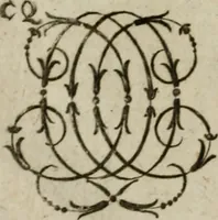 An illustration from Recueil d'emblêmes, devises, medailles, et figures hieroglyphiques, au nombre de plus de douze cent, avec leurs explications : accompagné de plus de deux mille chiffres fleuronnez simples, doubles & triples : d'une manière nouvelle & fort curieuse pour tous les noms imaginables : avec les tenants, supports, & cimiers servans aux ornemens des armes : cet ouvrage qui est enrichy de deux cens cinquante planches en taille-douce, est très-utile aux graveurs, peintres, sculpteurs, orfevres, brodeurs, serruriers, & à tous ceux qui travaillent au dessein (1724)