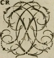An illustration from Recueil d'emblêmes, devises, medailles, et figures hieroglyphiques, au nombre de plus de douze cent, avec leurs explications : accompagné de plus de deux mille chiffres fleuronnez simples, doubles & triples : d'une manière nouvelle & fort curieuse pour tous les noms imaginables : avec les tenants, supports, & cimiers servans aux ornemens des armes : cet ouvrage qui est enrichy de deux cens cinquante planches en taille-douce, est très-utile aux graveurs, peintres, sculpteurs, orfevres, brodeurs, serruriers, & à tous ceux qui travaillent au dessein (1724)