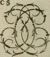 An illustration from Recueil d'emblêmes, devises, medailles, et figures hieroglyphiques, au nombre de plus de douze cent, avec leurs explications : accompagné de plus de deux mille chiffres fleuronnez simples, doubles & triples : d'une manière nouvelle & fort curieuse pour tous les noms imaginables : avec les tenants, supports, & cimiers servans aux ornemens des armes : cet ouvrage qui est enrichy de deux cens cinquante planches en taille-douce, est très-utile aux graveurs, peintres, sculpteurs, orfevres, brodeurs, serruriers, & à tous ceux qui travaillent au dessein (1724)