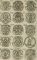 An illustration from Recueil d'emblêmes, devises, medailles, et figures hieroglyphiques, au nombre de plus de douze cent, avec leurs explications : accompagné de plus de deux mille chiffres fleuronnez simples, doubles & triples : d'une manière nouvelle & fort curieuse pour tous les noms imaginables : avec les tenants, supports, & cimiers servans aux ornemens des armes : cet ouvrage qui est enrichy de deux cens cinquante planches en taille-douce, est très-utile aux graveurs, peintres, sculpteurs, orfevres, brodeurs, serruriers, & à tous ceux qui travaillent au dessein (1724)
