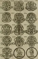 An illustration from Recueil d'emblêmes, devises, medailles, et figures hieroglyphiques, au nombre de plus de douze cent, avec leurs explications : accompagné de plus de deux mille chiffres fleuronnez simples, doubles & triples : d'une manière nouvelle & fort curieuse pour tous les noms imaginables : avec les tenants, supports, & cimiers servans aux ornemens des armes : cet ouvrage qui est enrichy de deux cens cinquante planches en taille-douce, est très-utile aux graveurs, peintres, sculpteurs, orfevres, brodeurs, serruriers, & à tous ceux qui travaillent au dessein (1724)