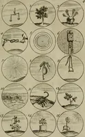 An illustration from Recueil d'emblêmes, devises, medailles, et figures hieroglyphiques, au nombre de plus de douze cent, avec leurs explications : accompagné de plus de deux mille chiffres fleuronnez simples, doubles & triples : d'une manière nouvelle & fort curieuse pour tous les noms imaginables : avec les tenants, supports, & cimiers servans aux ornemens des armes : cet ouvrage qui est enrichy de deux cens cinquante planches en taille-douce, est très-utile aux graveurs, peintres, sculpteurs, orfevres, brodeurs, serruriers, & à tous ceux qui travaillent au dessein (1724)