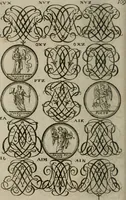 An illustration from Recueil d'emblêmes, devises, medailles, et figures hieroglyphiques, au nombre de plus de douze cent, avec leurs explications : accompagné de plus de deux mille chiffres fleuronnez simples, doubles & triples : d'une manière nouvelle & fort curieuse pour tous les noms imaginables : avec les tenants, supports, & cimiers servans aux ornemens des armes : cet ouvrage qui est enrichy de deux cens cinquante planches en taille-douce, est très-utile aux graveurs, peintres, sculpteurs, orfevres, brodeurs, serruriers, & à tous ceux qui travaillent au dessein (1724)