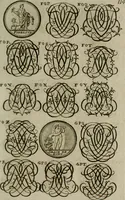 Picture 222 of 278 from Recueil d'emblêmes, devises, medailles, et figures hieroglyphiques, au nombre de plus de douze cent, avec leurs explications : accompagné de plus de deux mille chiffres fleuronnez simples, doubles & triples : d'une manière nouvelle & fort curieuse pour tous les noms imaginables : avec les tenants, supports, & cimiers servans aux ornemens des armes : cet ouvrage qui est enrichy de deux cens cinquante planches en taille-douce, est très-utile aux graveurs, peintres, sculpteurs, orfevres, brodeurs, serruriers, & à tous ceux qui travaillent au dessein (1724), leaf 272