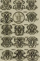 An illustration from Recueil d'emblêmes, devises, medailles, et figures hieroglyphiques, au nombre de plus de douze cent, avec leurs explications : accompagné de plus de deux mille chiffres fleuronnez simples, doubles & triples : d'une manière nouvelle & fort curieuse pour tous les noms imaginables : avec les tenants, supports, & cimiers servans aux ornemens des armes : cet ouvrage qui est enrichy de deux cens cinquante planches en taille-douce, est très-utile aux graveurs, peintres, sculpteurs, orfevres, brodeurs, serruriers, & à tous ceux qui travaillent au dessein (1724)