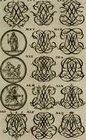 An illustration from Recueil d'emblêmes, devises, medailles, et figures hieroglyphiques, au nombre de plus de douze cent, avec leurs explications : accompagné de plus de deux mille chiffres fleuronnez simples, doubles & triples : d'une manière nouvelle & fort curieuse pour tous les noms imaginables : avec les tenants, supports, & cimiers servans aux ornemens des armes : cet ouvrage qui est enrichy de deux cens cinquante planches en taille-douce, est très-utile aux graveurs, peintres, sculpteurs, orfevres, brodeurs, serruriers, & à tous ceux qui travaillent au dessein (1724)